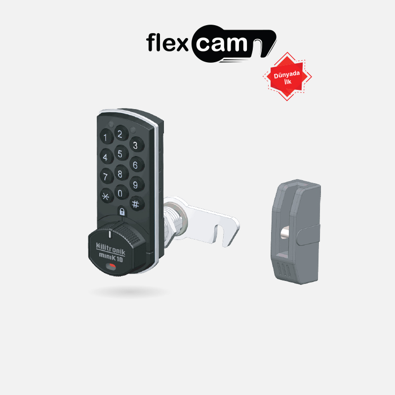 flexcam şifreli dolap kilidi kapak çözümü